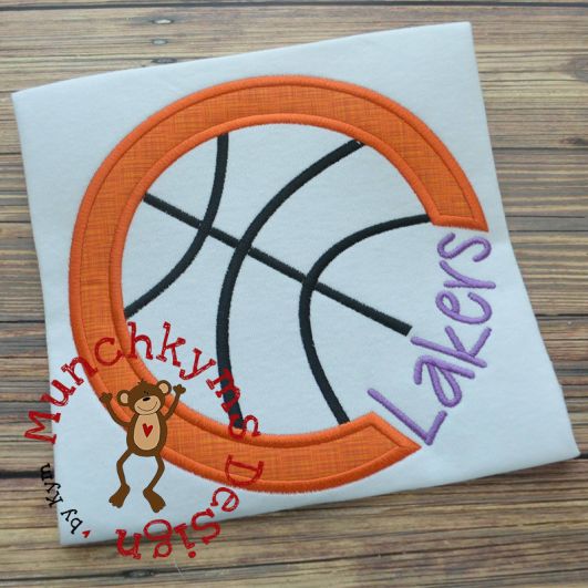 Basketball For Name | Machine Embroidery Designs by JuJu