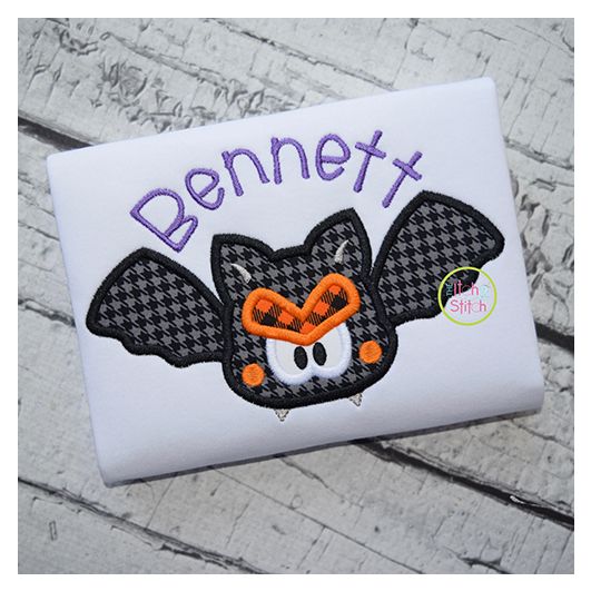 Bat Boy Applique | Machine Embroidery Designs by JuJu