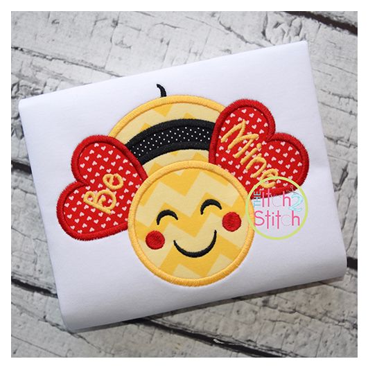 Bee Mine Applique | Machine Embroidery Designs by JuJu