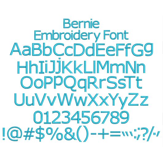 Bernie Embroidery Font | Machine Embroidery Designs by JuJu