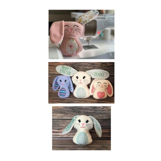 In The Hoop Bonnie Bunny | Machine Embroidery Designs by JuJu