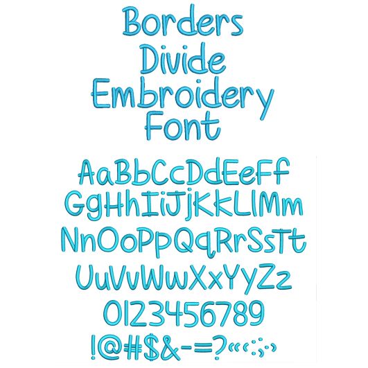 Borders Divide But Hearts Shall Conquer Embroidery Font | Machine Embroidery Designs by JuJu