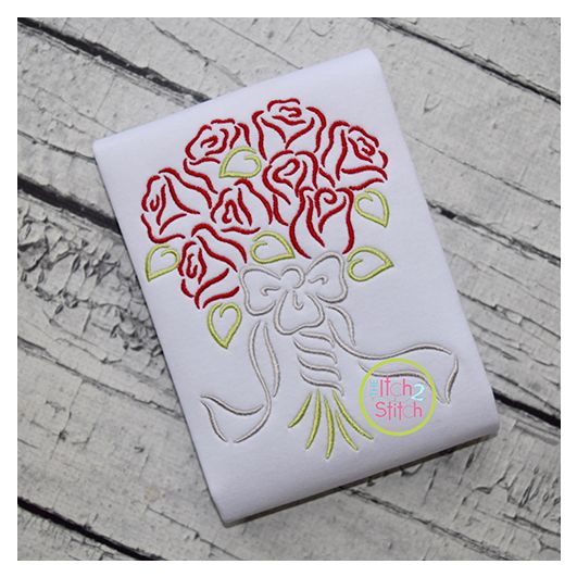 Bouquet Embroidery | Machine Embroidery Designs by JuJu