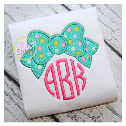 Bow Applique | Machine Embroidery Designs by JuJu