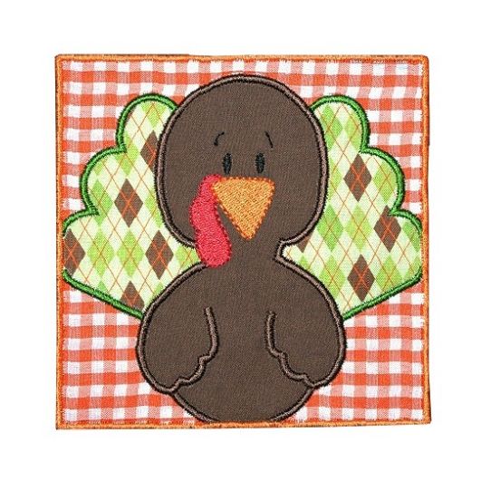 Turkey Box Applique | Machine Embroidery Designs by JuJu