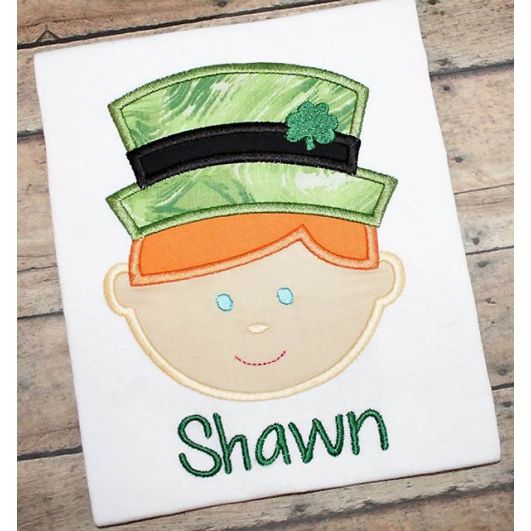Leprechaun Boy | Machine Embroidery Designs by JuJu