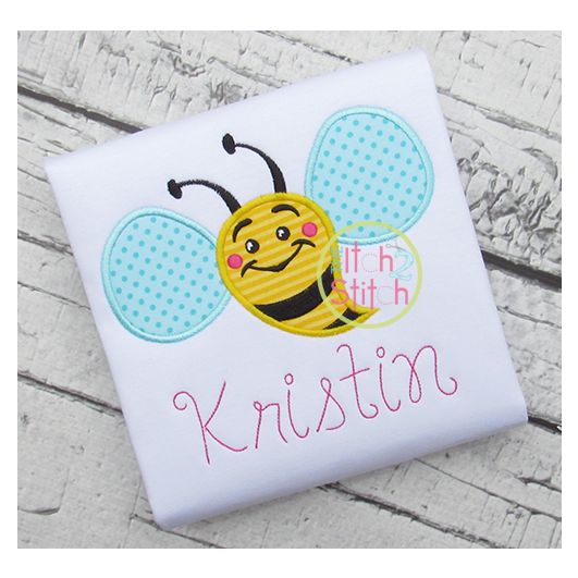 Bumble Bee Applique | Machine Embroidery Designs by JuJu