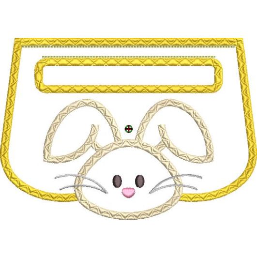 ITH Bunny Wrap Around Towel Topper | Machine Embroidery Designs by JuJu