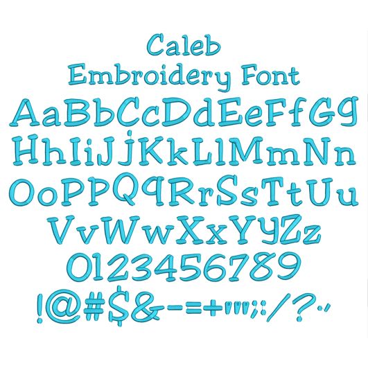 Caleb Embroidery Font | Machine Embroidery Designs by JuJu