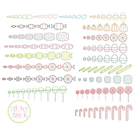 Mini Candy Bean Stitch Embroidery Set