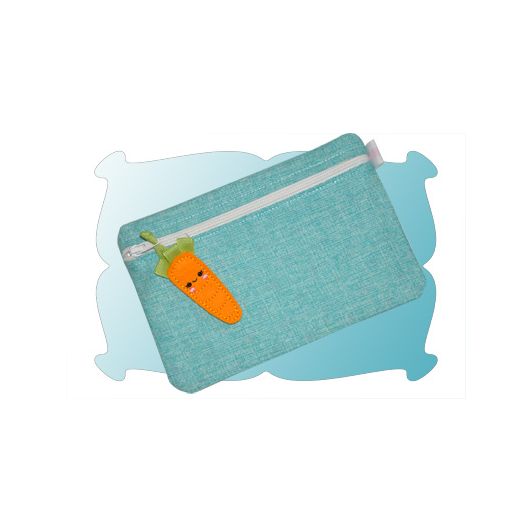 Mushroom and Carrot Zipper Pulls In The Hoop