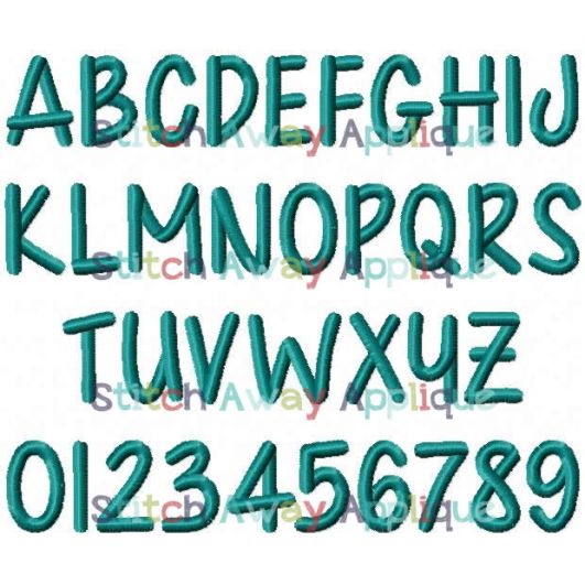 Chunkster Embroidery Font | Machine Embroidery Designs by JuJu