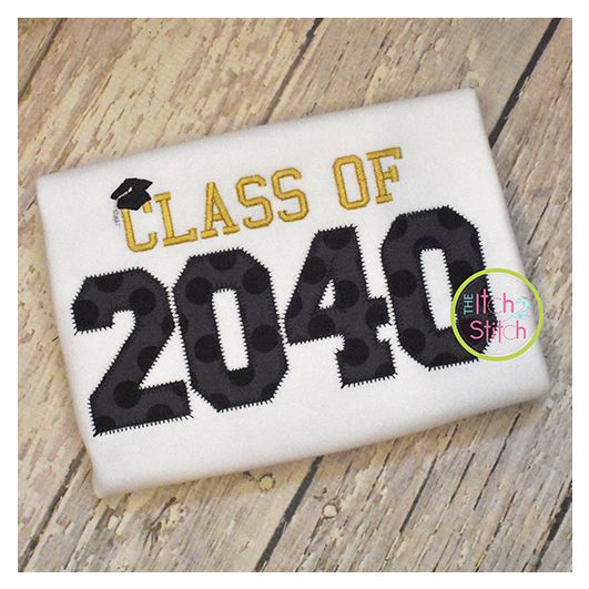 Class of 2040 Applique Design Set