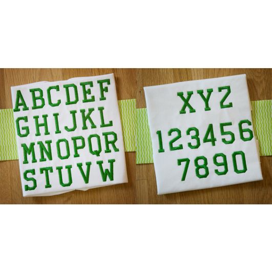 Collegiate Embroidery Font Machine Embroidery Designs by JuJu