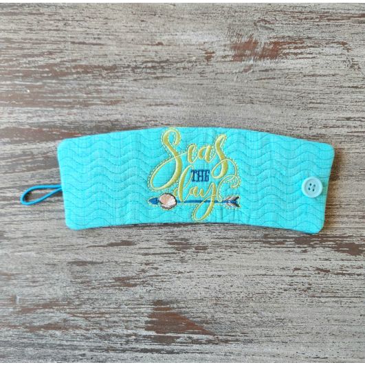 ITH Seas The Day Mug Wrap | Machine Embroidery Designs by JuJu