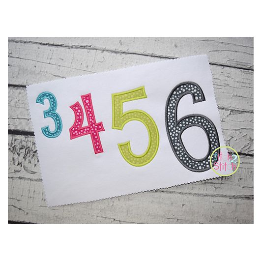 Copycat Numbers Set Applique | Machine Embroidery Designs by JuJu