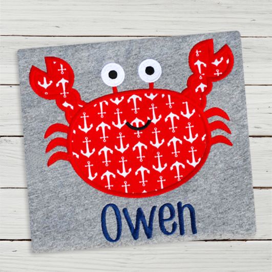 Crab | Machine Embroidery Designs by JuJu
