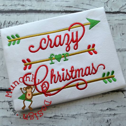 Crazy For Christmas | Machine Embroidery Designs by JuJu