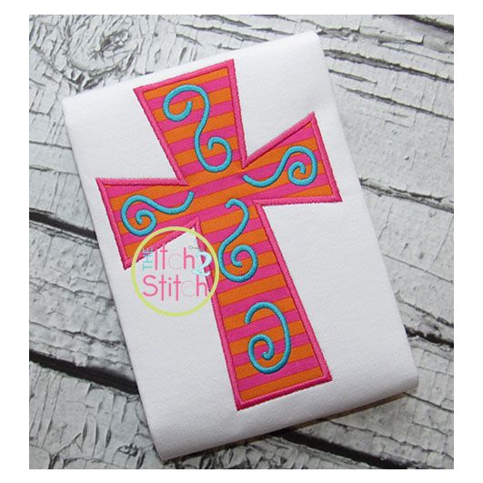 Cross 1 Applique | Machine Embroidery Designs by JuJu