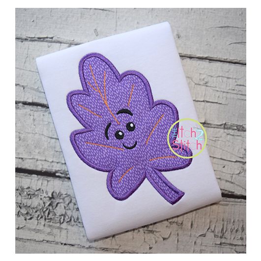 Cute Fall Leaf 2 Applique | Machine Embroidery Designs by JuJu