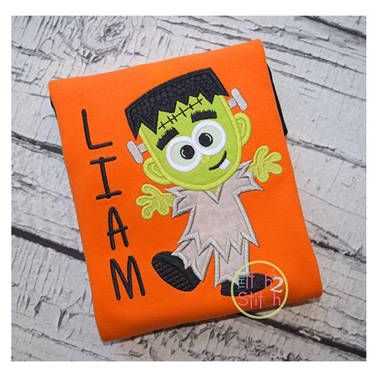 Cute Frank Applique | Machine Embroidery Designs by JuJu