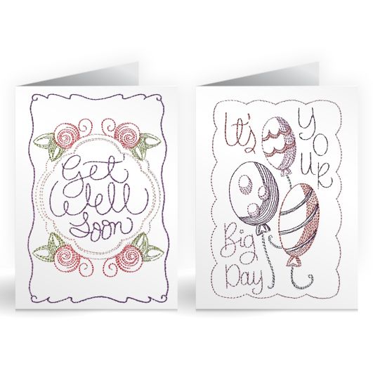 All Occasion Cards Set 1 Embroidery Set | Machine Embroidery Designs by JuJu