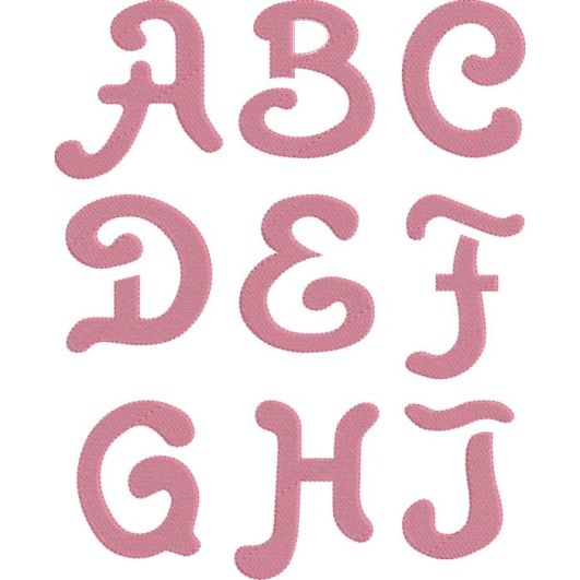 Daisy Fill Stitch Font
