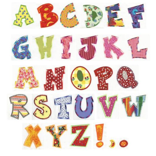 Fun Applique Alphabet | Machine Embroidery Designs by JuJu
