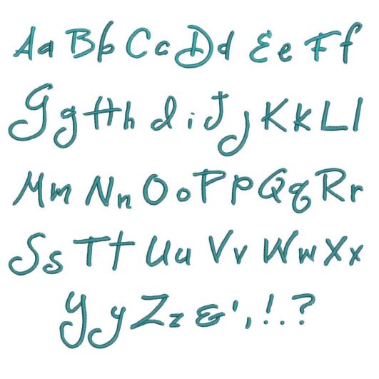 Monique Alphabet Machine Embroidery Designs by JuJu