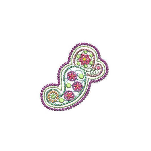 Free Paisley Machine Embroidery Design