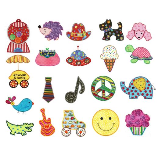 Just For Fun Applique Machine Embroidery Designs by JuJu 