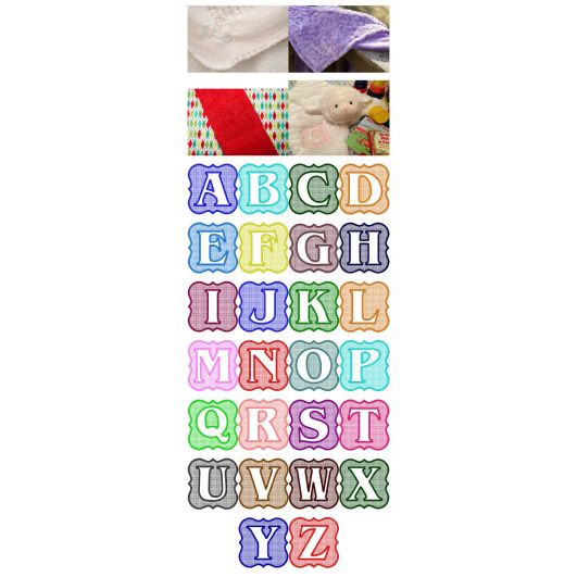 Embossed Frame Monogram Alphabet Machine Embroidery Designs by JuJu