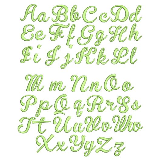 Priscila Script Embroidery Font Machine Embroidery Designs by JuJu