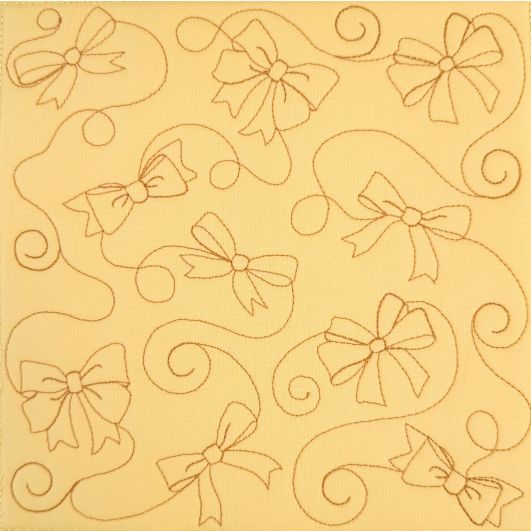 Bows And Swirls Quilting Backdrops Design | Machine Embroidery Designs by JuJu
