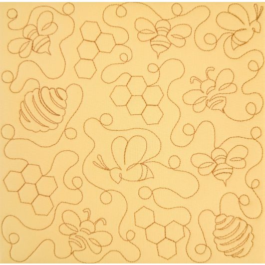 Bumblebee Quilting Backdrops Design | Machine Embroidery Designs by JuJu