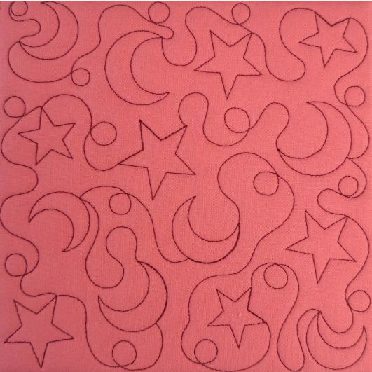 Stars Moons Quilting Backdrops Design | Machine Embroidery Designs by JuJu