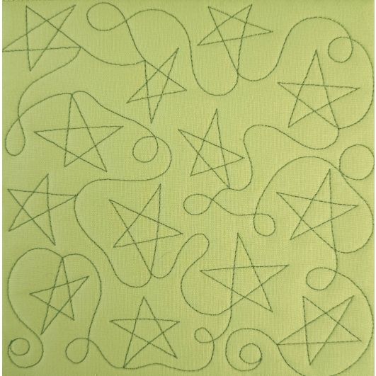 Stipple Stars Quilting Backdrops Design | Machine Embroidery Designs by JuJu 