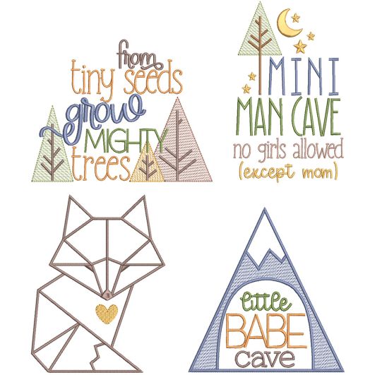 Baby Adventure Word Art 1 | Machine Embroidery Designs by JuJu