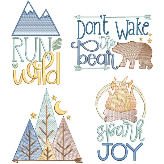 Baby Adventure Word Art 3 | Machine Embroidery Designs by JuJu