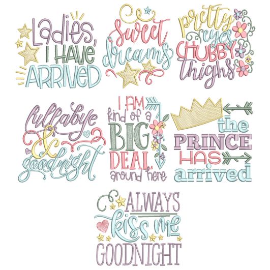 Baby Blessings 6 Machine Embroidery Designs by JuJu
