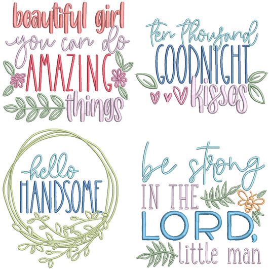 Baby Blessings 9 | Machine Embroidery Designs by JuJu