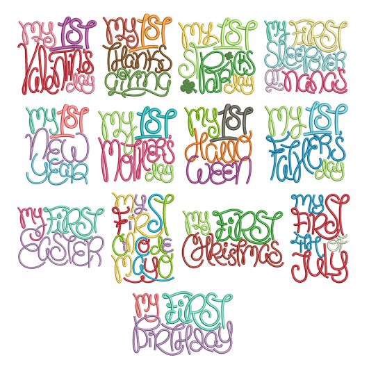Baby's First / Machine Embroidery Designs by JuJu
