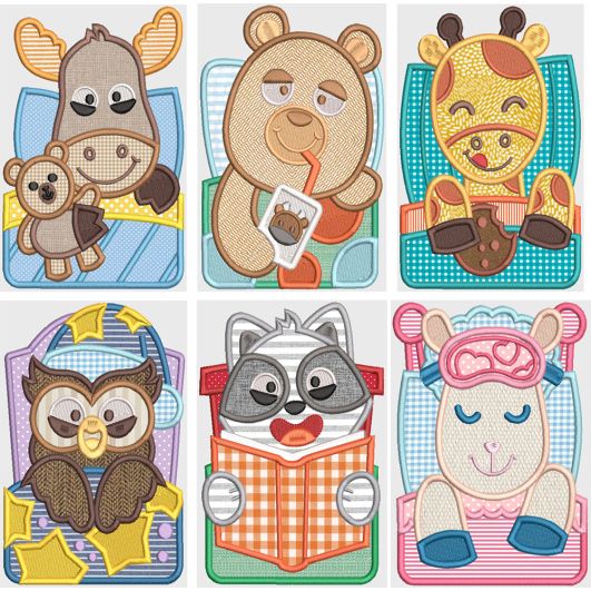 Bedtime Snuggles Machine Embroidery Designs by JuJu