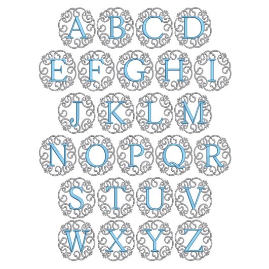 Bella Monogram | Machine Embroidery Designs by JuJu