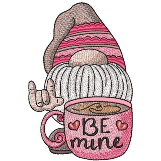 Be Mine Gnome | Machine Embroidery Designs by JuJu
