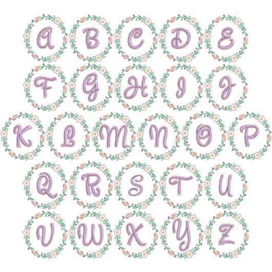 Bonnie Monogram | Machine Embroidery Designs by JuJu