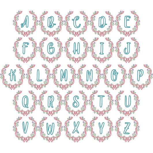 Brighton Monogram | Machine Embroidery Designs by JuJu