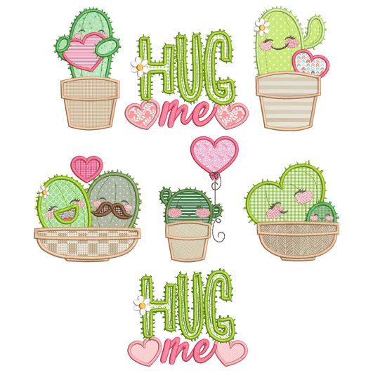 Cactus Love Machine Embroidery Designs By JuJu