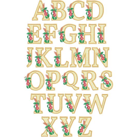 Calliope Applique Monogram | Machine Embroidery Designs by JuJu