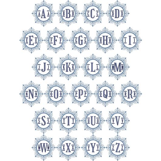Charlotte Monogram | Machine Embroidery Designs by JuJu